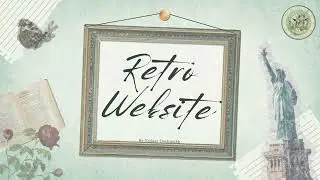 Retro  Paper Style Website Design | Web Design Practice Project
