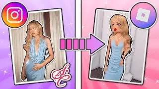 RE-CREATING SABRINA CARPENTER'S INSTAGRAM PHOTOS IN DRESS TO IMPRESS! 📷 | Roblox