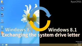 Exchanging the system drive letter of Windows 8 and Windows 8.1