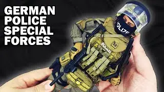 German police special forces operator action figure
