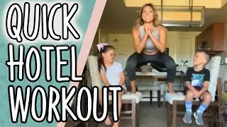 Quick 5 Min HOTEL WORKOUT | No Noise