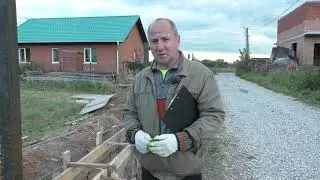 Устройство фундаментов для подпорных стен и заборов.