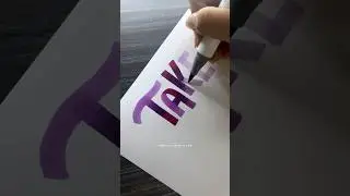 Lettering and blending with alcohol markers! #shorts #calligraphy #lettering #art