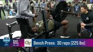Tyree Wilson, Keion White, Mazi Smith show out on the bench press at the 2023 combine