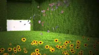 Green Room with flowers & butterflies