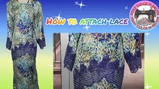 HOW TO ATTACH LACE WITH FULL SWAROVSKI CRYSTAL AND BEADS IN THE FABRICS OF BAJU FESYEN/TUTORIAL
