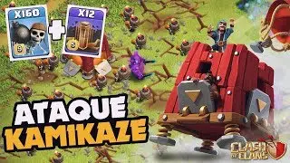 ACHO QUE PASSEI DOS LIMITES! ¯\(ツ)/¯ 160 DESTRUIDORES DE MUROS TOCANDO O TERROR | CLASH OF CLANS