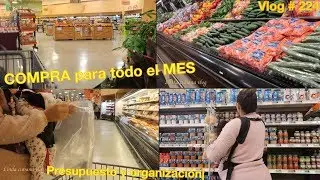 Compra mensual | Comida para todo el mes | Presupuesto y organización  Vlog # 224 Linda cubana Vlog