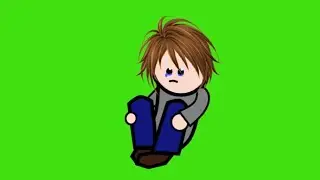 CRYING BOY green screen animation/ crying boy green screen with sound effect