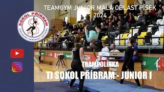 Teamgym junior Malá oblast Písek 2024 │TJ Sokol Příbram - Junior I│Trampolínka