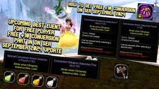 Free +10 Conversion Part in DN SEA September 2024 (Armor,Weapon,WTD & Accessory) : How To Get it ?
