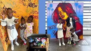 DAY IN MY LIFE | TAKING MY KIDS TO MONTANA SHOP LA | NEW GARFIELD MOVIE | GRAFFITI