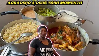 MÃE RAIZ:PREPARANDO UM GALO CAIPIRA PARA UM ALMOÇO DE FIM DE SEMANA