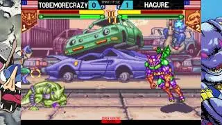 TMNT Tournament Fighters CE - Combo Breaker 2021 Netplay Exhibition - tobemorecrazy vs. Hagure