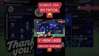 Somos 25K en TikTok +180K LIKES. GRACIAS CRAKENS! 🤗❤️🚀 