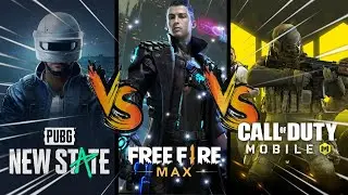 PUBG New State VS Free Fire MAX  VS Call of Duty Mobile 🔥 Comparison