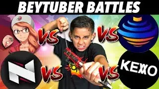 Beyblade Burst Battles vs Top Beytubers!  Me vs Zankye, Jojo, Ilinnuc and Kevo!