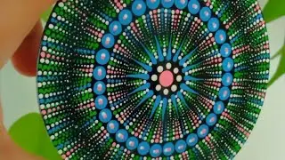 Mandala puro Pontilhismo 💗💙💚