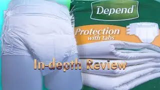 Depend® Protection with Tabs Adult Diaper In-Depth Review #incontinence #adultdiaper