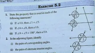 Class 7th maths l Exercise 5.2 l Chapter 5 l Lines and Angles l NCERT l Solution l Carb Academy