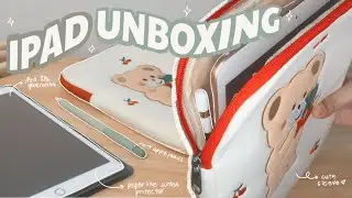 🍎iPad 8th gen. unboxing (rosegold) + apple pencil, paper like screen protector & cute accessories✏️✨