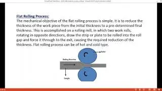 Rolling process ( Bulk deformation process)
