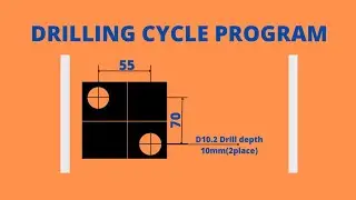 Drill cycle program 1/ basic vmc programming/ Drilling program