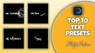 Alight Motion Text Presets Link | Text Effect Alight Motion