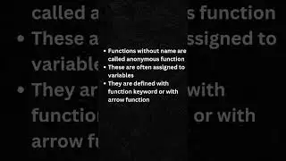 What is anonymous function in JavaScript????💻👩‍💻Follow for more frontend related content.