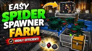 EASY 1.21 SPIDER SPAWNER FARM!