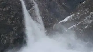 Сход лавины) Гегский водопад, Абхазия. 25.02.17. Данилов Александр