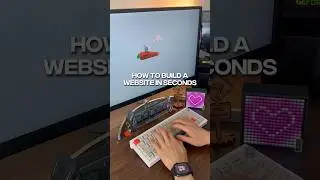 How to build a website in seconds 