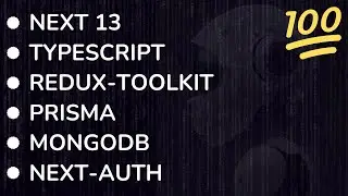 Next13, Typescript, Redux-Toolkit, Prisma, MongoDB ve Next-Auth ile FULLSTACK proje yapalım :))