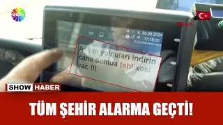 Panik yaratan canlı bomba mesajı!