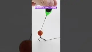ПРОСТОЙ ПОВОДОК на КАРПА с насадкой POP UP! 