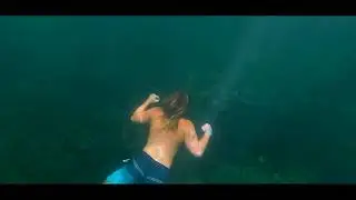 Snorkeling at Blue Hole Regional Park, Wimberley Tx