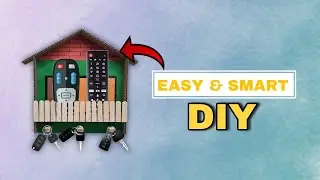 DIY KEY AND REMOTE HOLDER