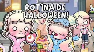 ROTINA DA NOITE PEDINDO DOCES DE HALLOWEEN! 😴🍭 Avatar World historinhas