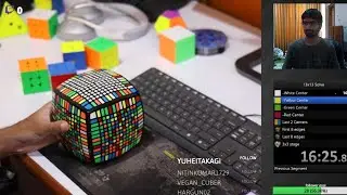 Solving the Moyu 13x13 live!