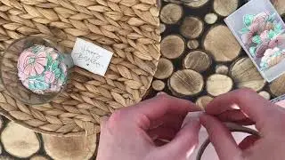 DIY schuifkaart - Bloemen in de brievenbus