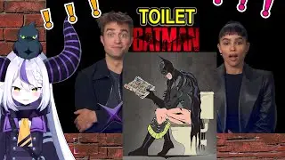 Laplus interview Batman & Catwoman,  ask how Batman use the toilet [Hololive Eng Sub]