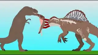 Rexy vs spino (jp3) (jw vs jp) (stick nodes) (short)