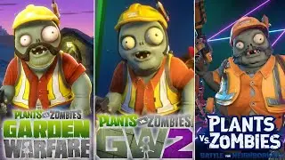 Engineer Character Evolution (2014 - 2022) in PvZ Garden Warfare 1, 2 & Battle For Neighborville