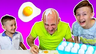 Челлендж яичная рулетка. Egg challenge по русски.  Разбей яйцо об голову на MAVL Family