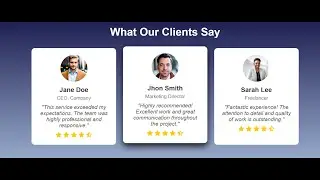How to Create a Testimonial Card Design Using HTML & CSS