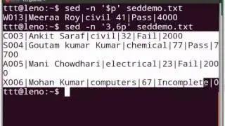 The sed command - English