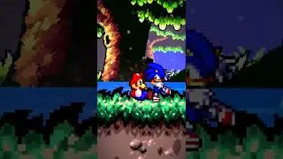 Sonic VS Mario! #sonicshorts #spriteanimations