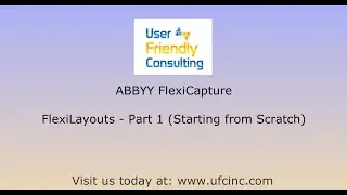 ABBYY FlexiCapture - FlexiLayout Part 1 (Starting from Scratch)