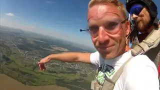 Прыжок с парашютом 3000м.Тандем.  02.08.15г