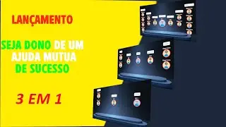 LANÇAMENTO 3 EM 1, O MELHOR AJUDA MUTUA DE 2024, com tabuleiro ou rede, automatizado, PIX, Crypto